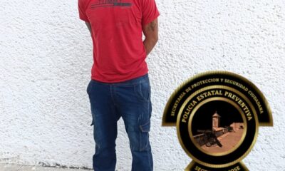 SPSC ASEGURA A SUJETO EN LA CAPITAL DEL ESTADO