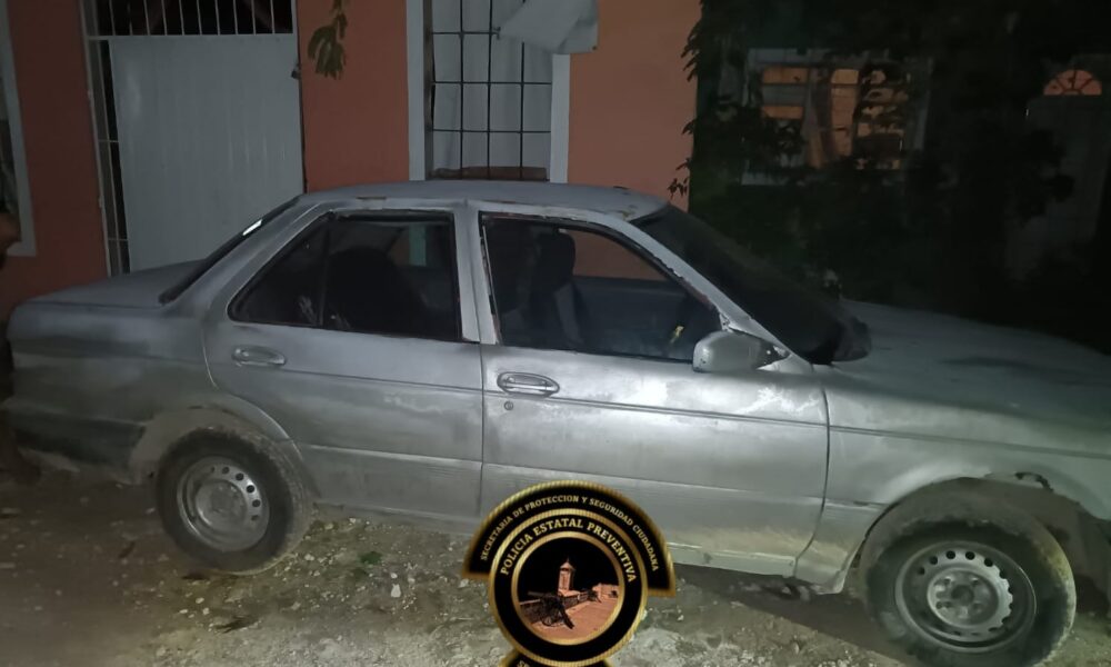 SPSC RECUPERA VEHÍCULO CON REPORTE DE ROBO EN LA CAPITAL DEL ESTADO