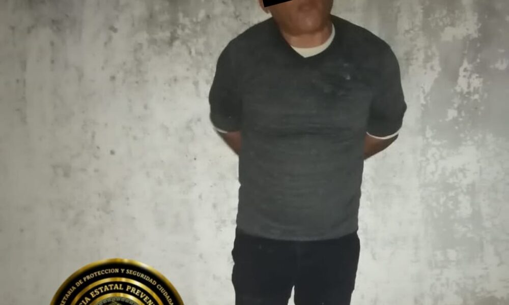 SPSC ASEGURA A SUJETO EN LA CAPITAL DEL ESTADO