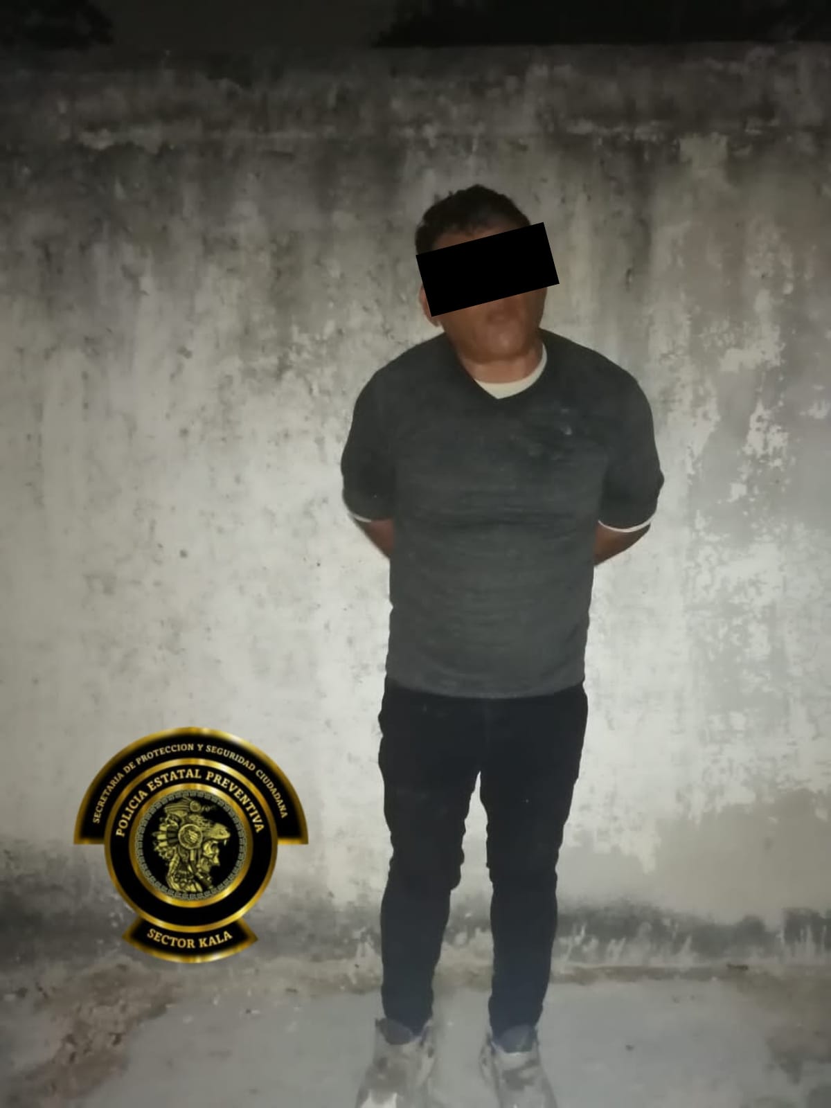 SPSC ASEGURA A SUJETO EN LA CAPITAL DEL ESTADO