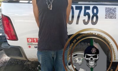 SPSC ASEGURA A SUJETO EN LA CAPITAL DEL ESTADO