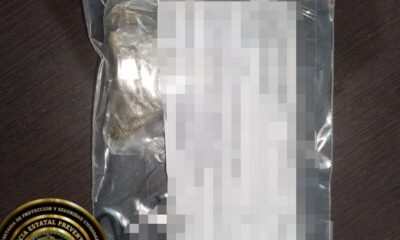SPSC ASEGURA A DOS PERSONAS EN POSESIÓN DE PRESUNTA DROGA EN LA CAPITAL DEL ESTADO