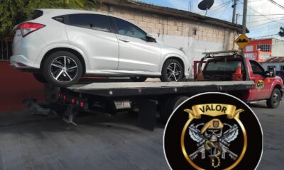 SPSC ASEGURA VEHÍCULO EN EL MUNICIPIO DE CARMEN