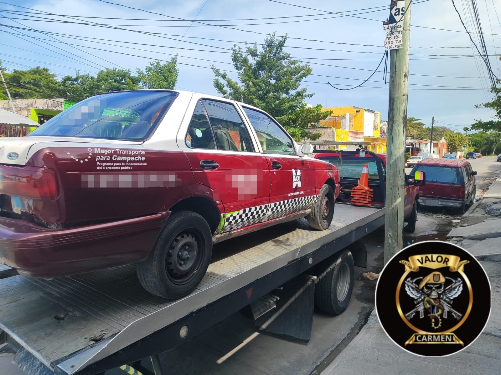 SPSC RECUPERA VEHÍCULO CON REPORTE DE ROBO EN CARMEN