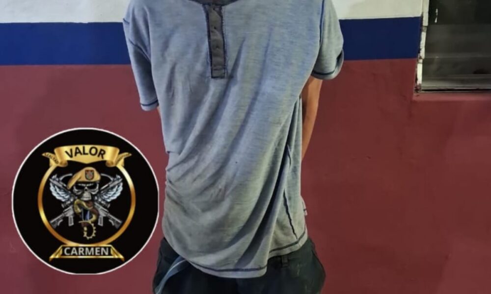 SPSC ASEGURA A SUJETO EN EL MUNICIPIO DE CARMEN