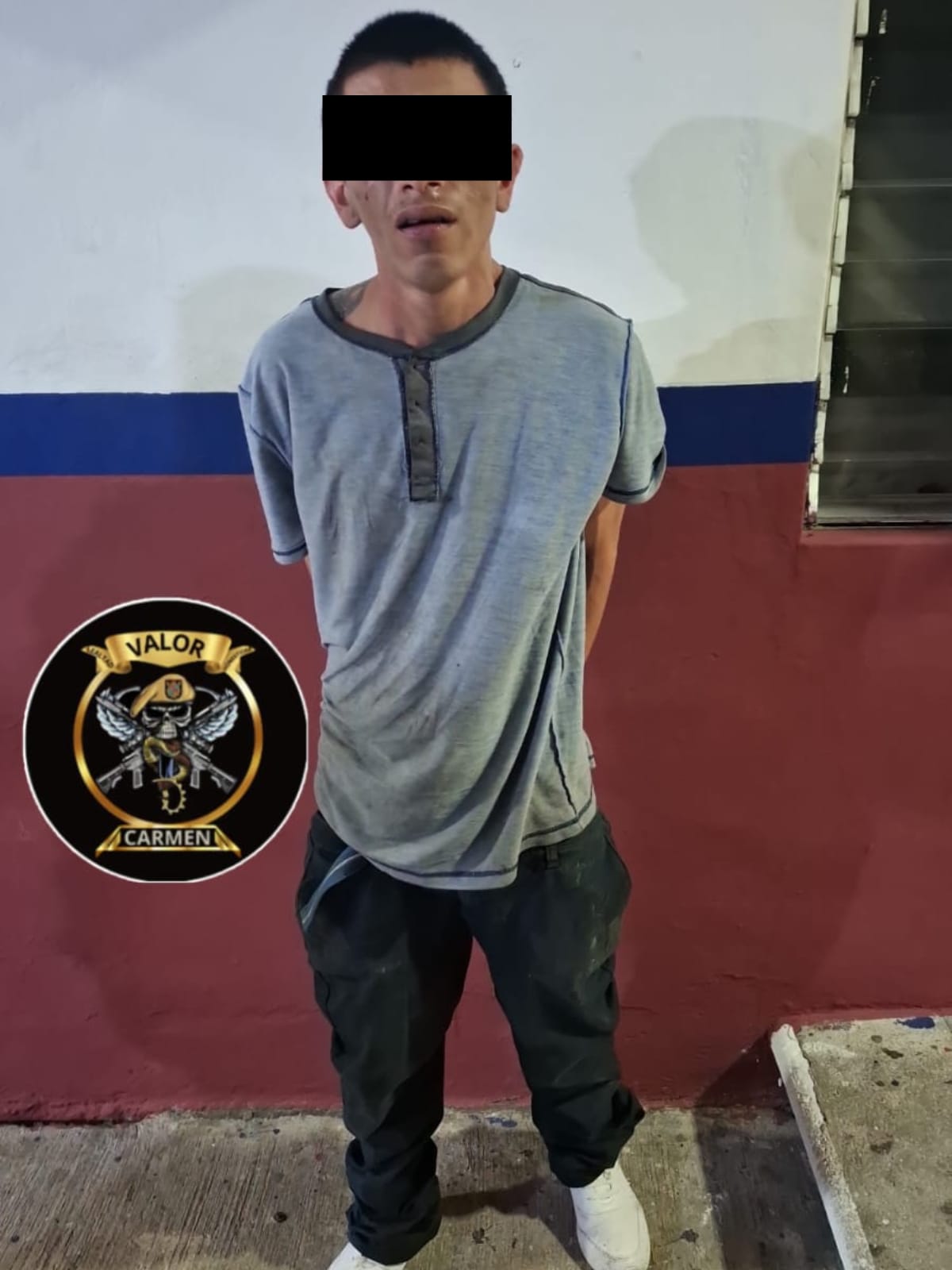 SPSC ASEGURA A SUJETO EN EL MUNICIPIO DE CARMEN