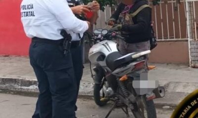 SPSC ASEGURA MOTOCICLETA EN LA CAPITAL DEL ESTADO