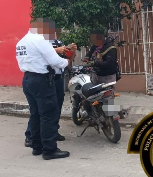 SPSC ASEGURA MOTOCICLETA EN LA CAPITAL DEL ESTADO