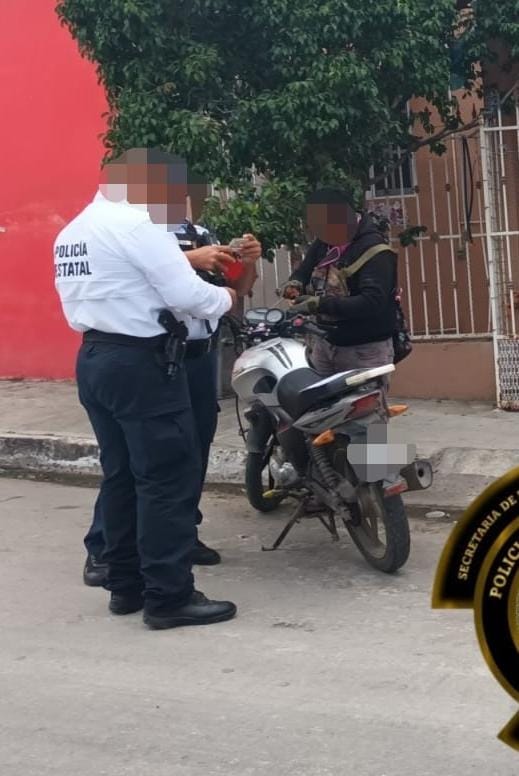 SPSC ASEGURA MOTOCICLETA EN LA CAPITAL DEL ESTADO