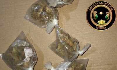 POLICÍA MUNICIPAL DE TENABO ASEGURA A CUATRO SUJETOS EN POSESIÓN DE PRESUNTA DROGA