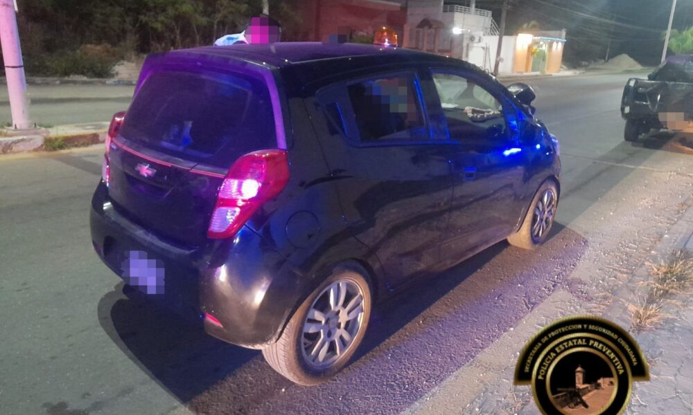 SPSC RECUPERA VEHÍCULO CON REPORTE DE ROBO EN LA CAPITAL DEL ESTADO