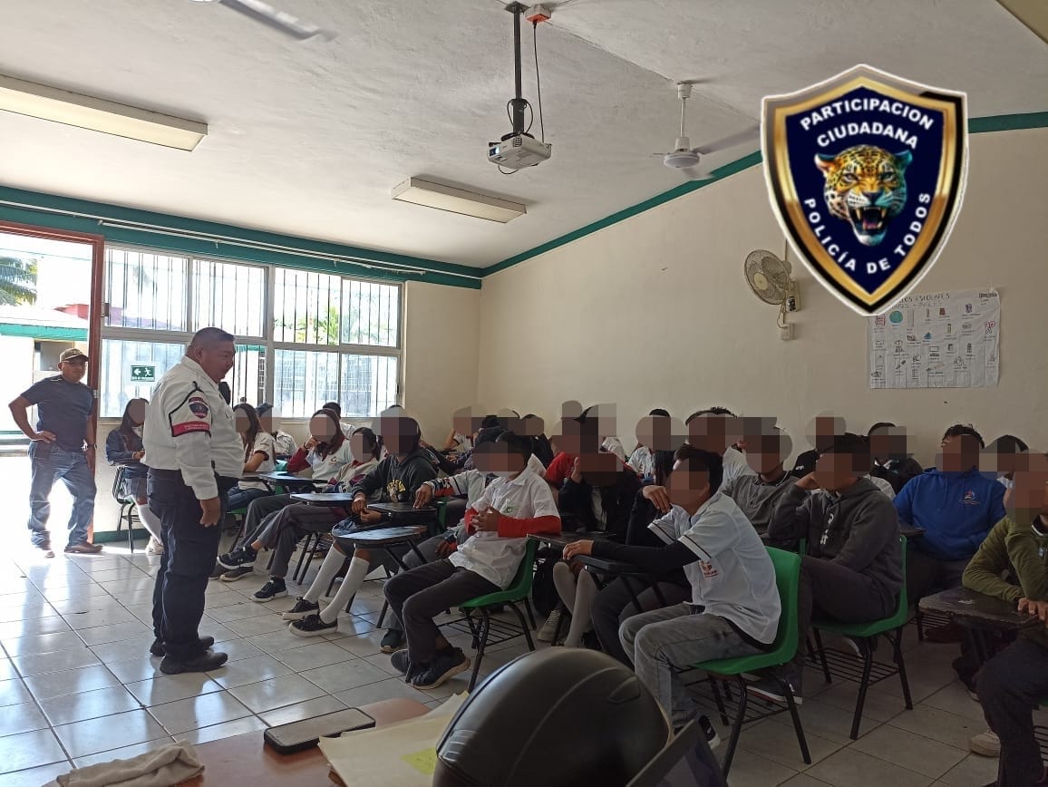 SPSC IMPARTE PLÁTICA SOBRE PREVENCIÓN DE HECHOS DE TRÁNSITO A ESTUDIANTES DE CANDELARIA