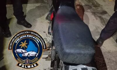 SPSC RECUPERA MOTOCICLETA CON REPORTE DE ROBO EN LA CAPITAL DEL ESTADO