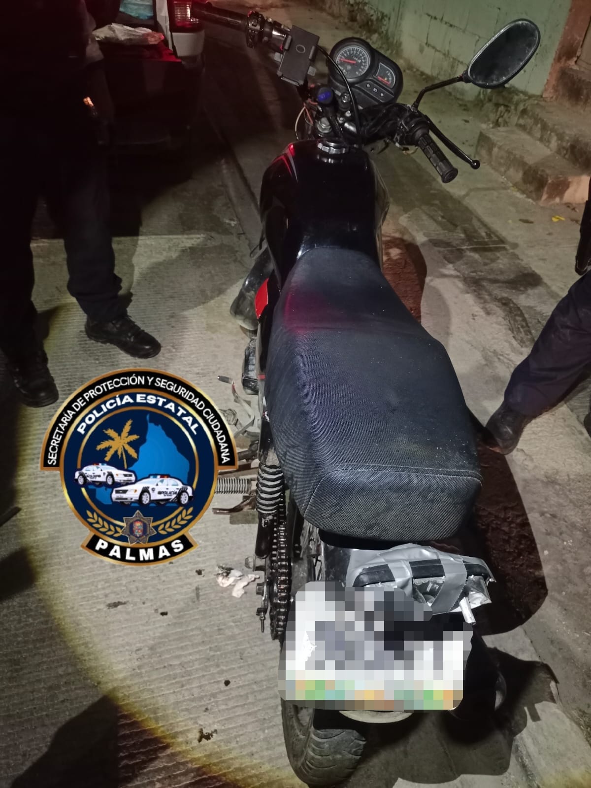 SPSC RECUPERA MOTOCICLETA CON REPORTE DE ROBO EN LA CAPITAL DEL ESTADO