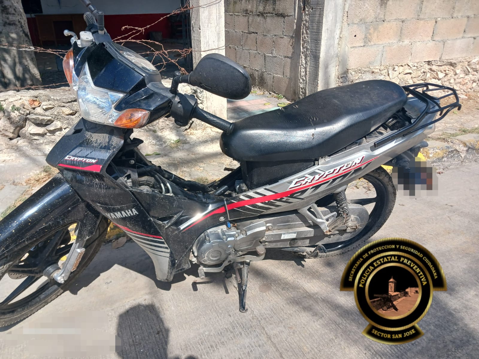 SPSC ASEGURA MOTOCICLETA EN LA CAPITAL DEL ESTADO