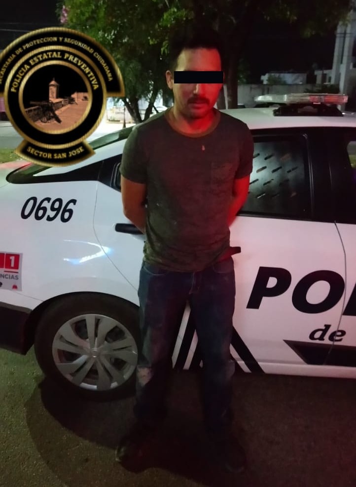 SPSC ASEGURA A SUJETO EN LA CAPITAL DEL ESTADO