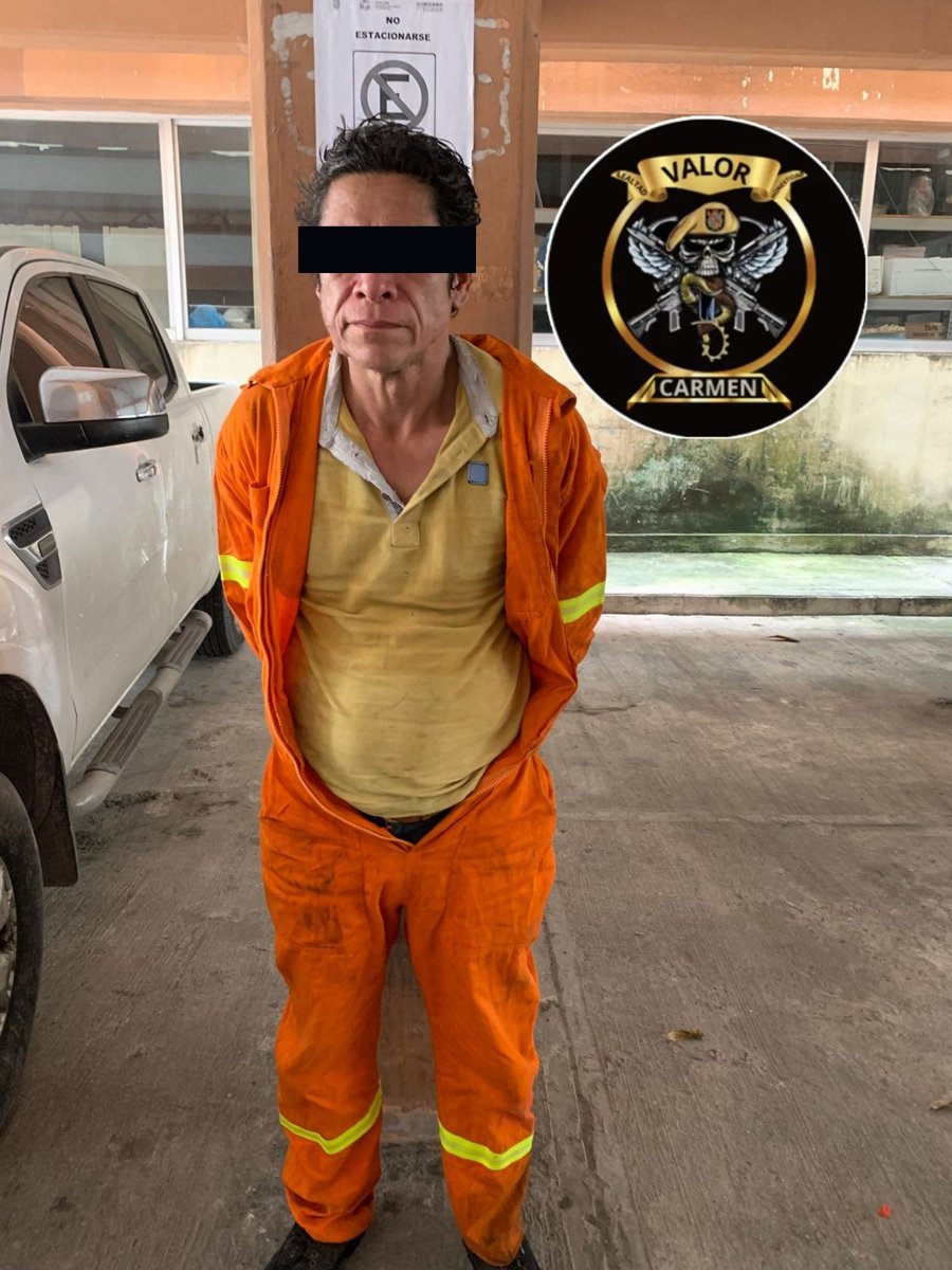 SPSC ASEGURA A SUJETO EN EL MUNICIPIO DE CARMEN