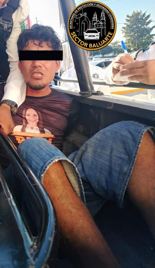 SPSC ASEGURA A SUJETO EN LA CAPITAL DEL ESTADO