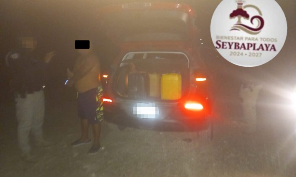SPSC ASEGURA A SUJETO EN SEYBAPLAYA