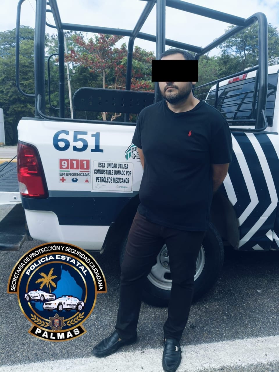 SPSC ASEGURA A SUJETO EN LA CAPITAL DEL ESTADO
