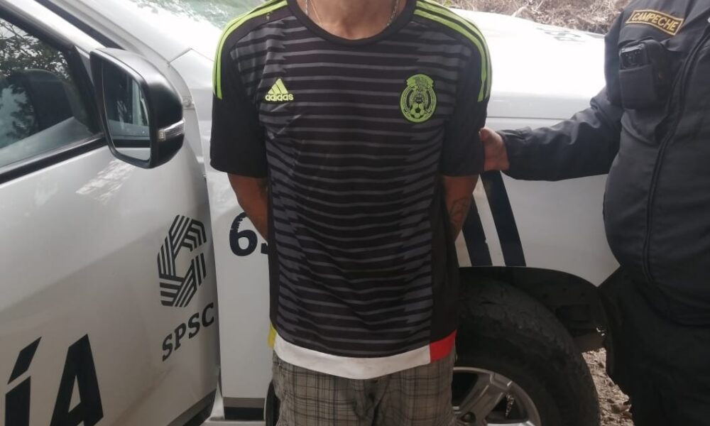 SPSC ASEGURA A SUJETO EN POSESIÓN DE PRESUNTA DROGA EN LA CAPITAL DEL ESTADO