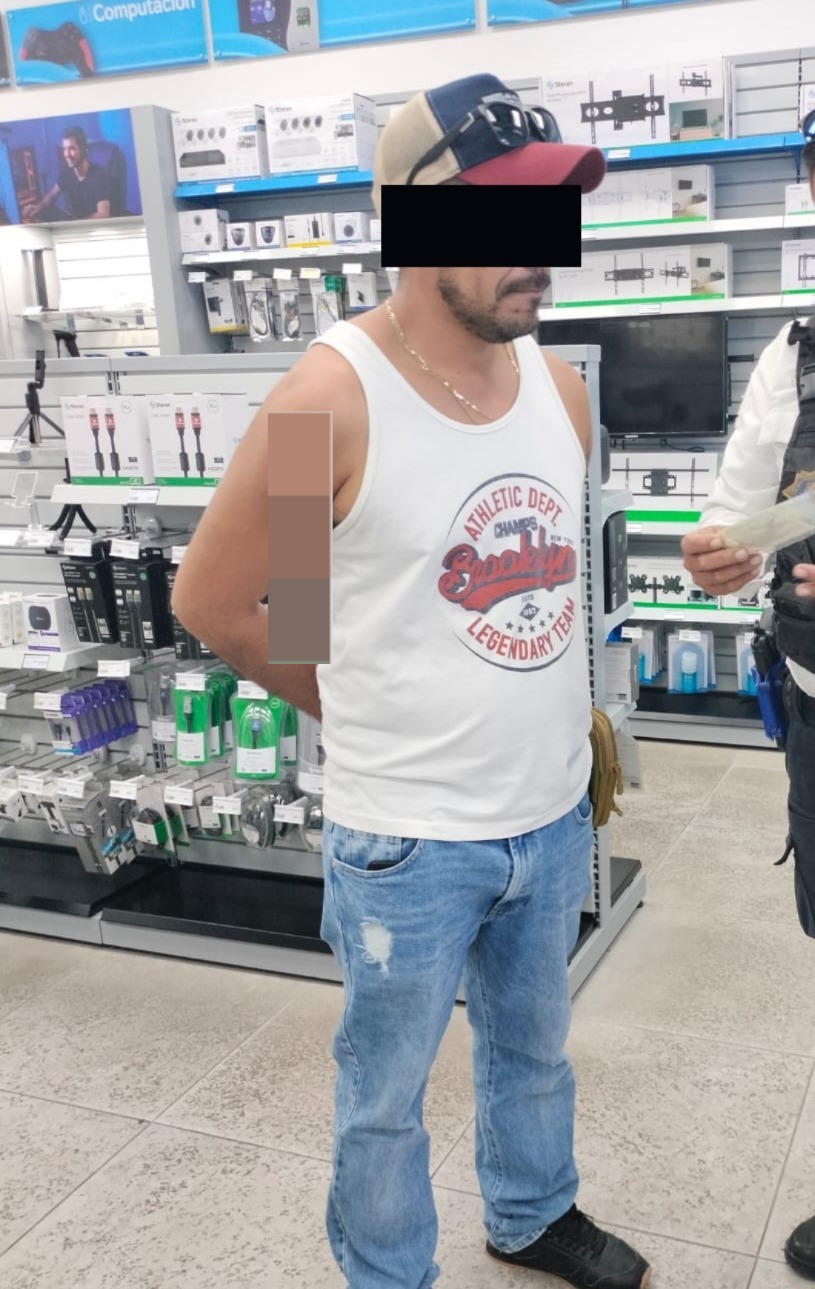 SPSC ASEGURA A SUJETO EN LA CAPITAL DEL ESTADO