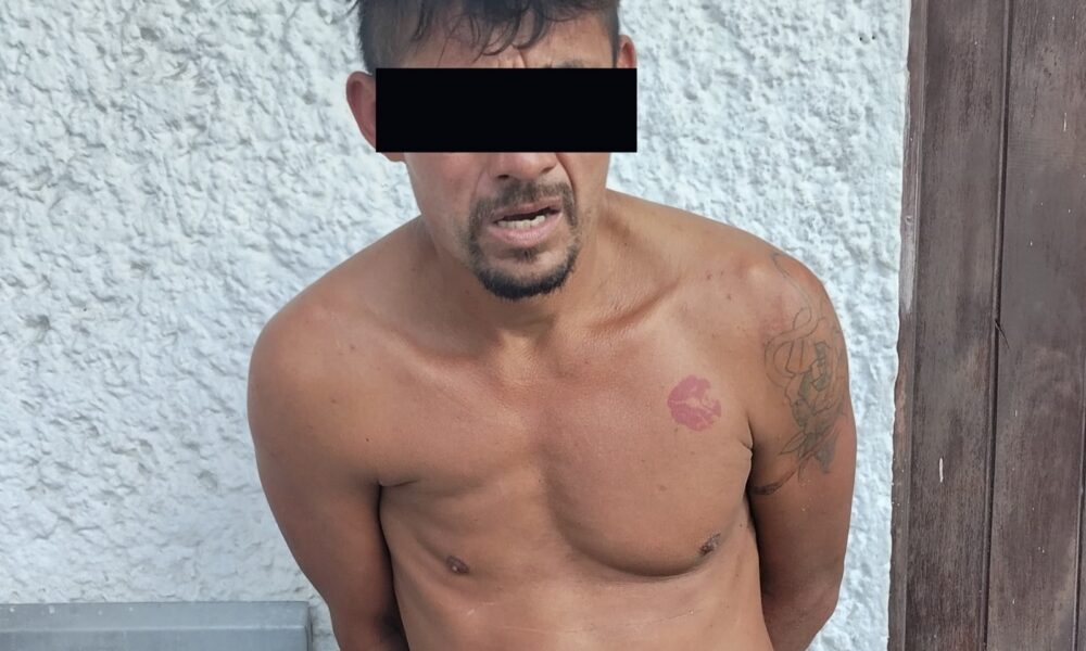 SPSC ASEGURA A SUJETO EN LA CAPITAL DEL ESTADO