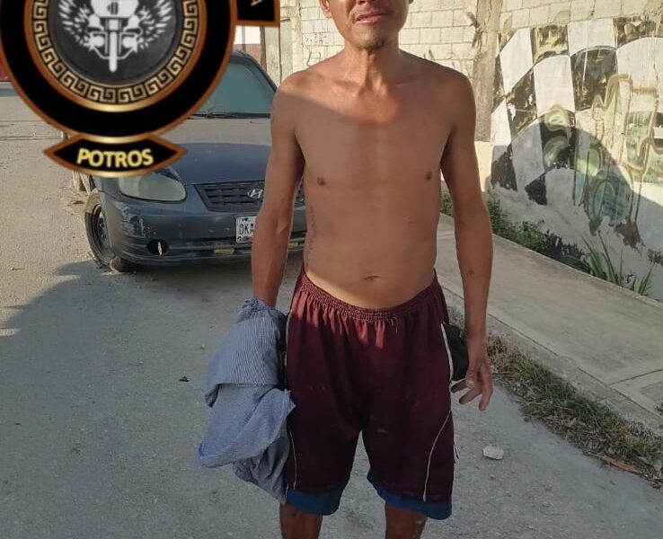 SPSC ASEGURA A SUJETO EN LA CAPITAL DEL ESTADO