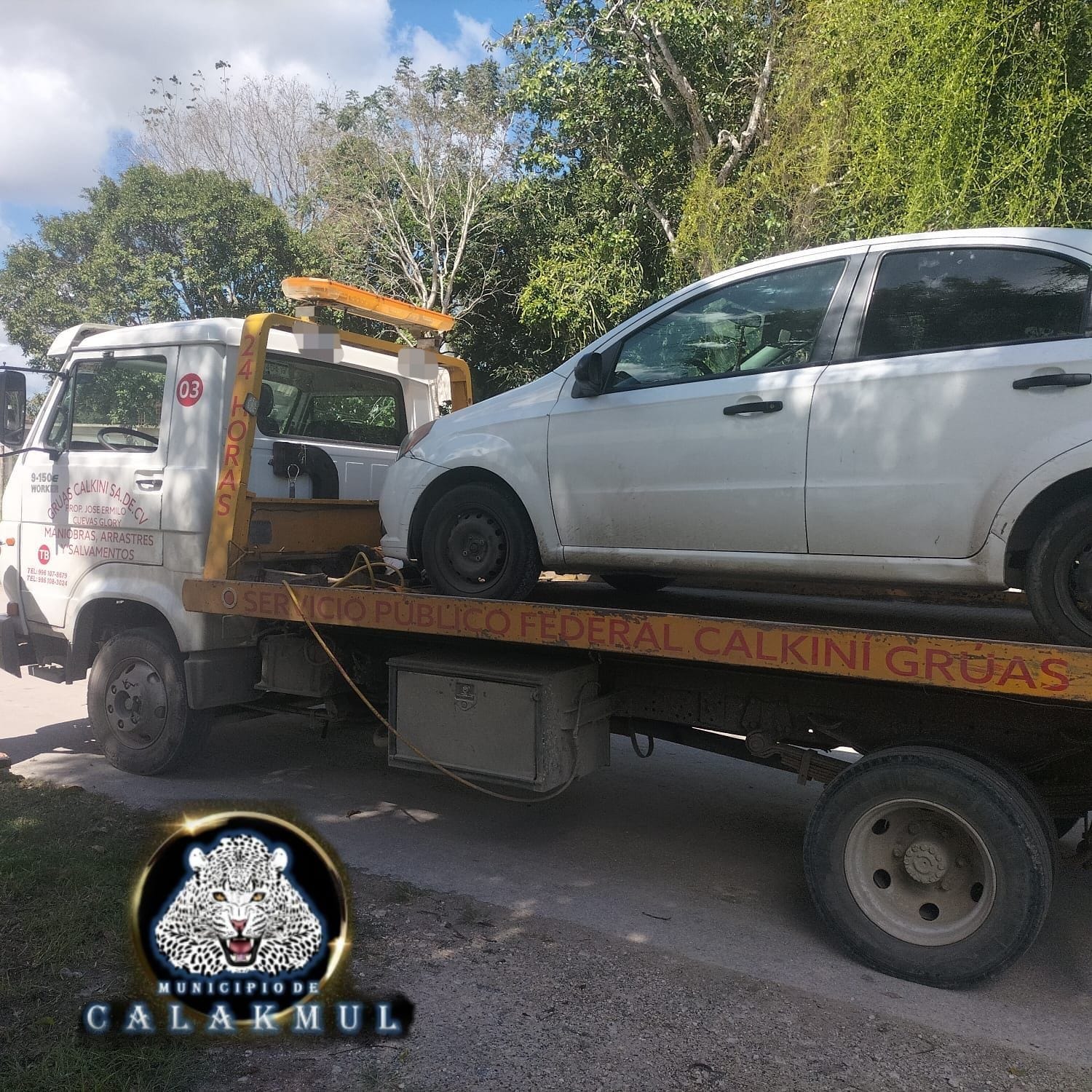 SPSC RECUPERA VEHÍCULO CON REPORTE DE ROBO EN CALAKMUL
