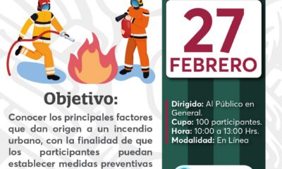 SE INVITA AL CURSO PREVENCIÓN DE INCENDIOS URBANOS Y SUB URBANOS