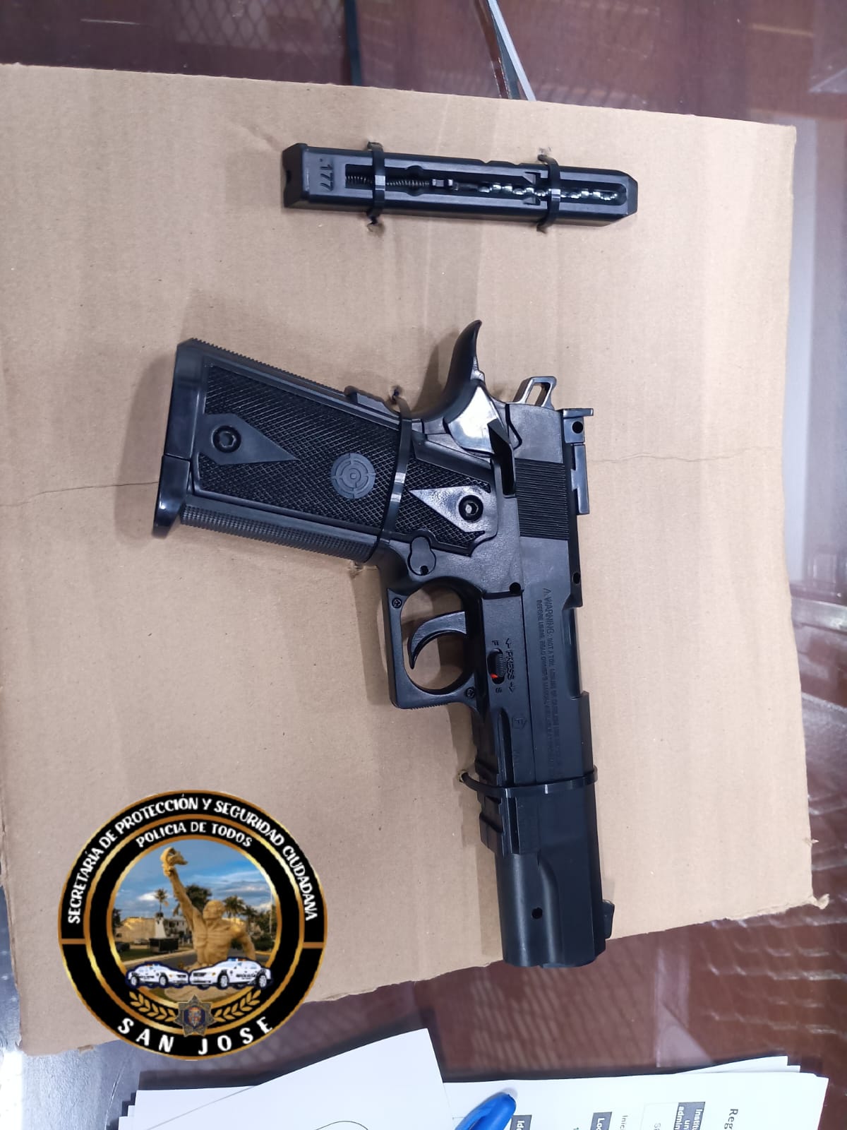 SPSC ASEGURA A SUJETO EN POSESIÓN DE PRESUNTA ARMA DE FUEGO EN LA CAPITAL DEL ESTADO
