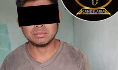 POLICÍA MUNICIPAL DE CANDELARIA ASEGURA A SUJETO