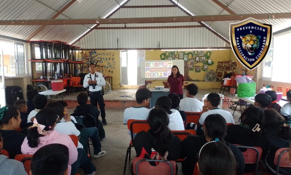 SPSC IMPARTE PLÁTICA “CULTURA DE LA LEGALIDAD” A ESTUDIANTES DE HOOL