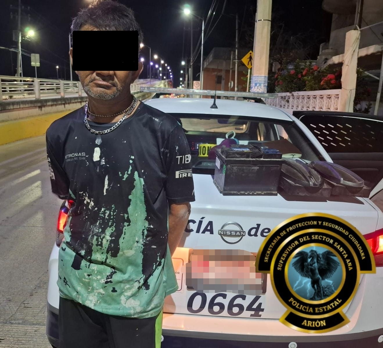 SPSC ASEGURA A DOS SUJETOS EN LA CAPITAL DEL ESTADO