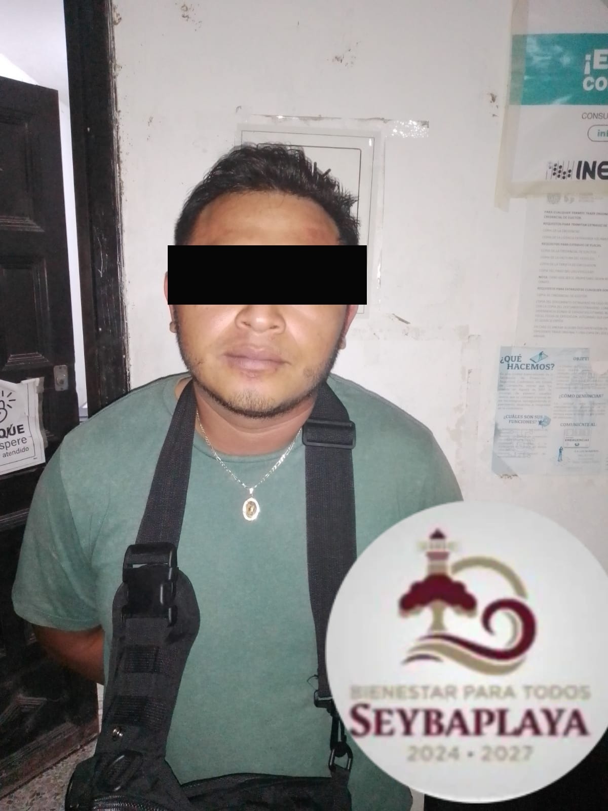 SPSC ASEGURA A SUJETO EN LA CAPITAL DEL ESTADO