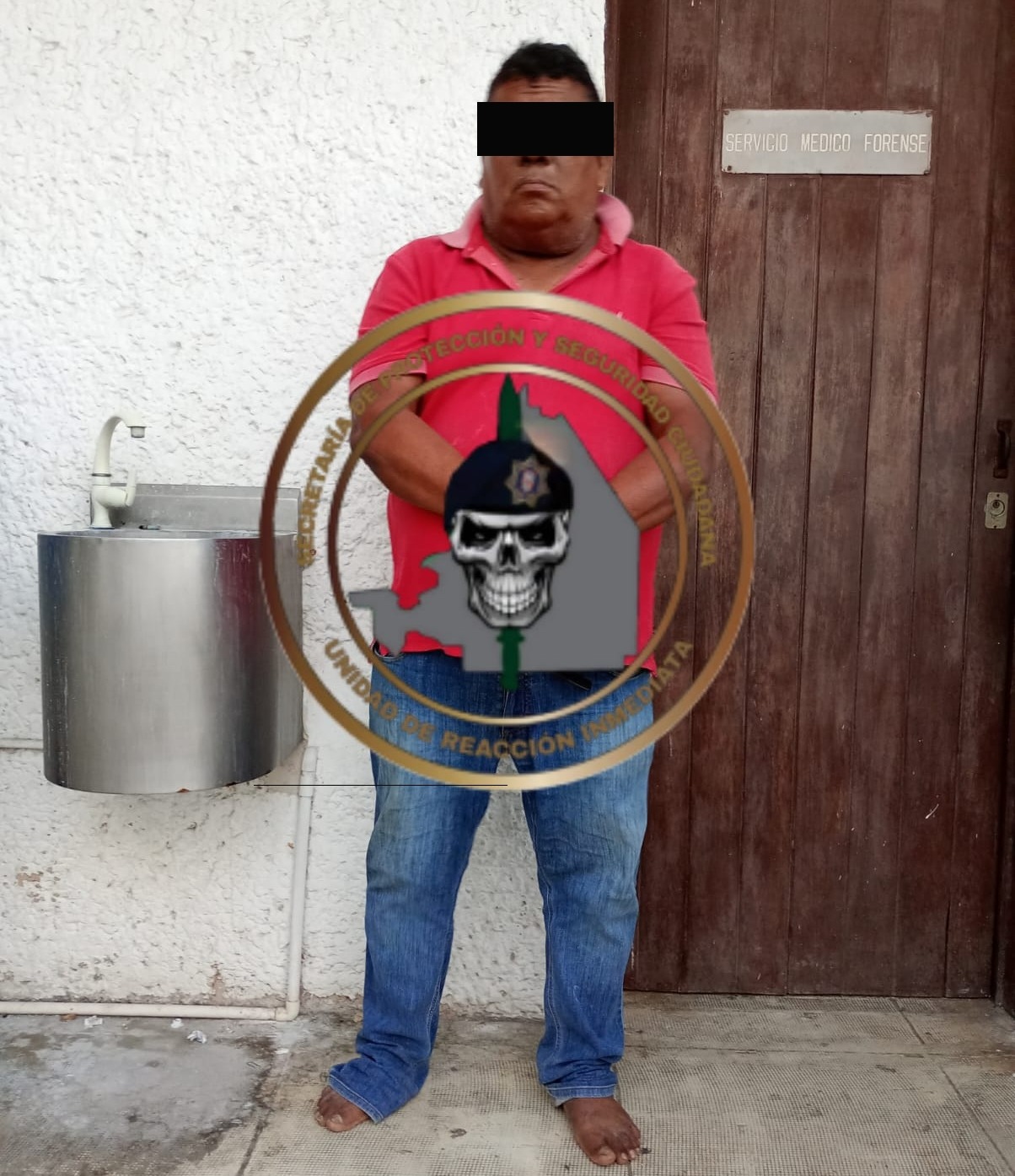 SPSC ASEGURA A TRES SUJETOS EN CHAMPOTÓN