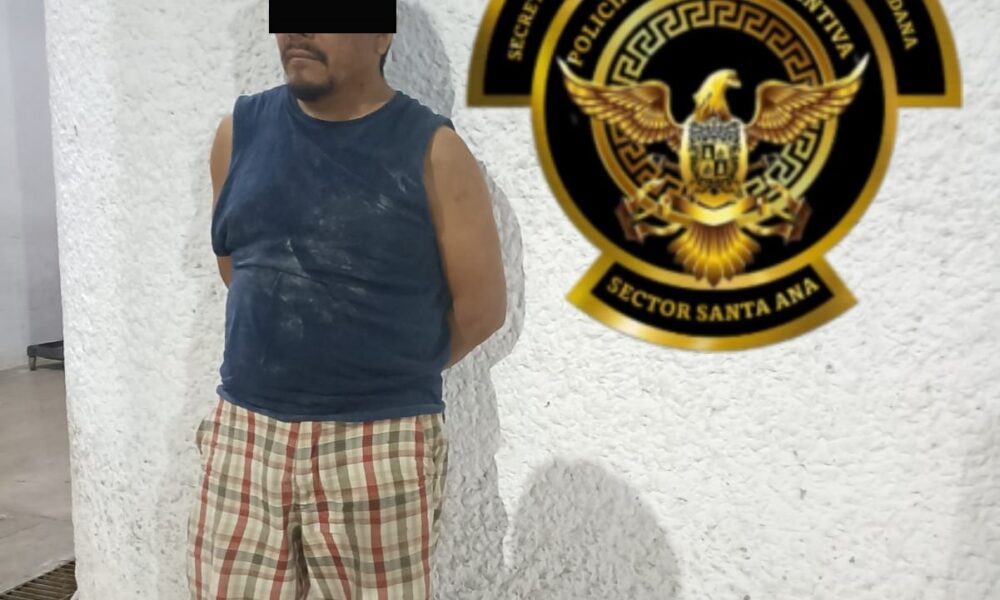 SPSC ASEGURA A SUJETO EN LA CAPITAL DEL ESTADO