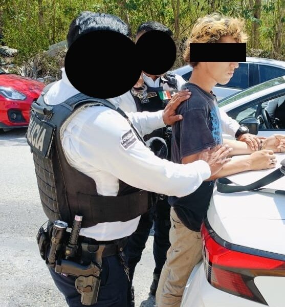 SPSC ASEGURA A SUJETO EN LA CAPITAL DEL ESTADO