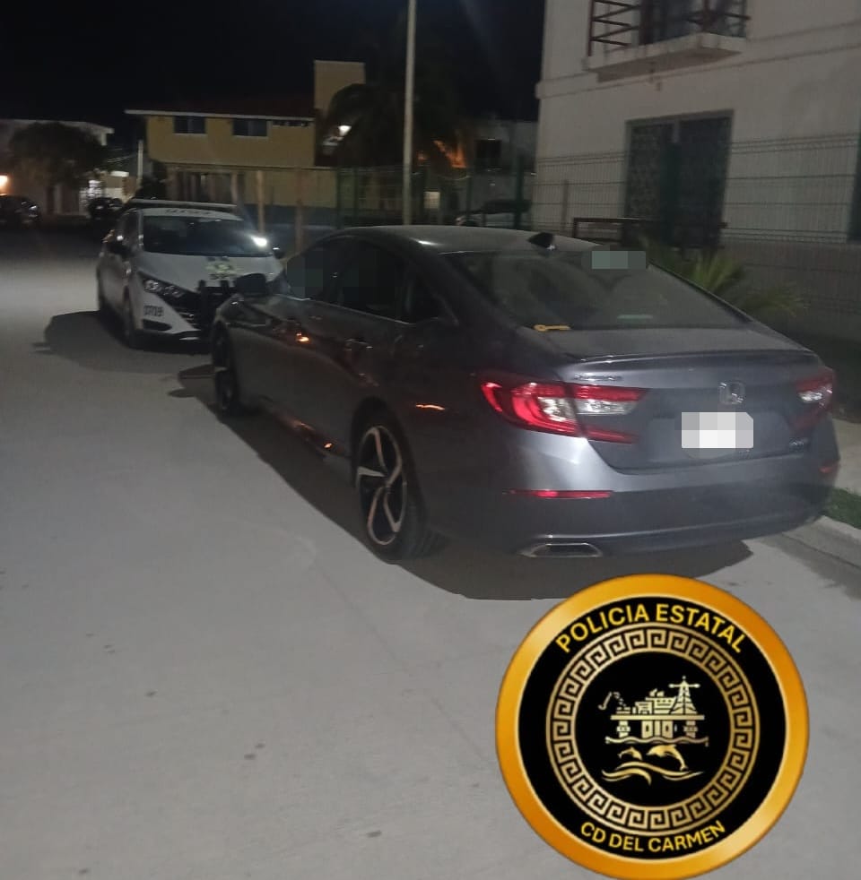 SPSC RECUPERA VEHÍCULO CON REPORTE DE ROBO EN CARMEN