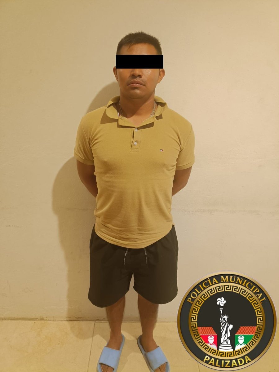 SPSC ASEGURA A TRES SUJETOS EN POSESIÓN DE PRESUNTA DROGA EN PALIZADA