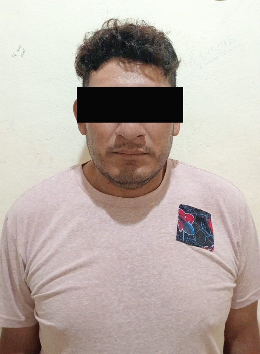 POLICÍA MUNICIPAL DE CALKINÍ ASEGURA A SUJETO