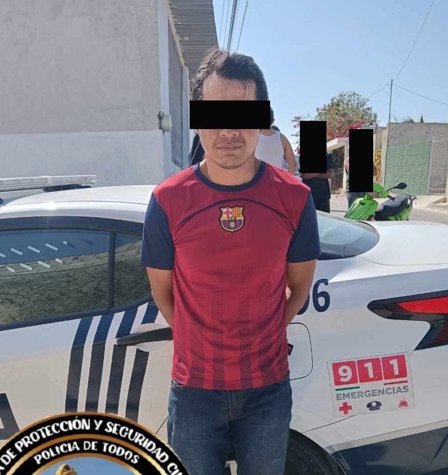SPSC ASEGURA A SUJETO EN LA COLONIA LÁZARO CÁRDENAS