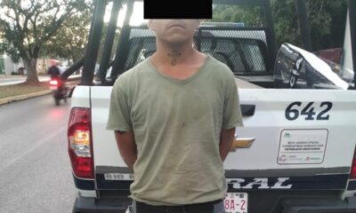 SPSC ASEGURA A SUJETO EN LA CAPITAL DEL ESTADO