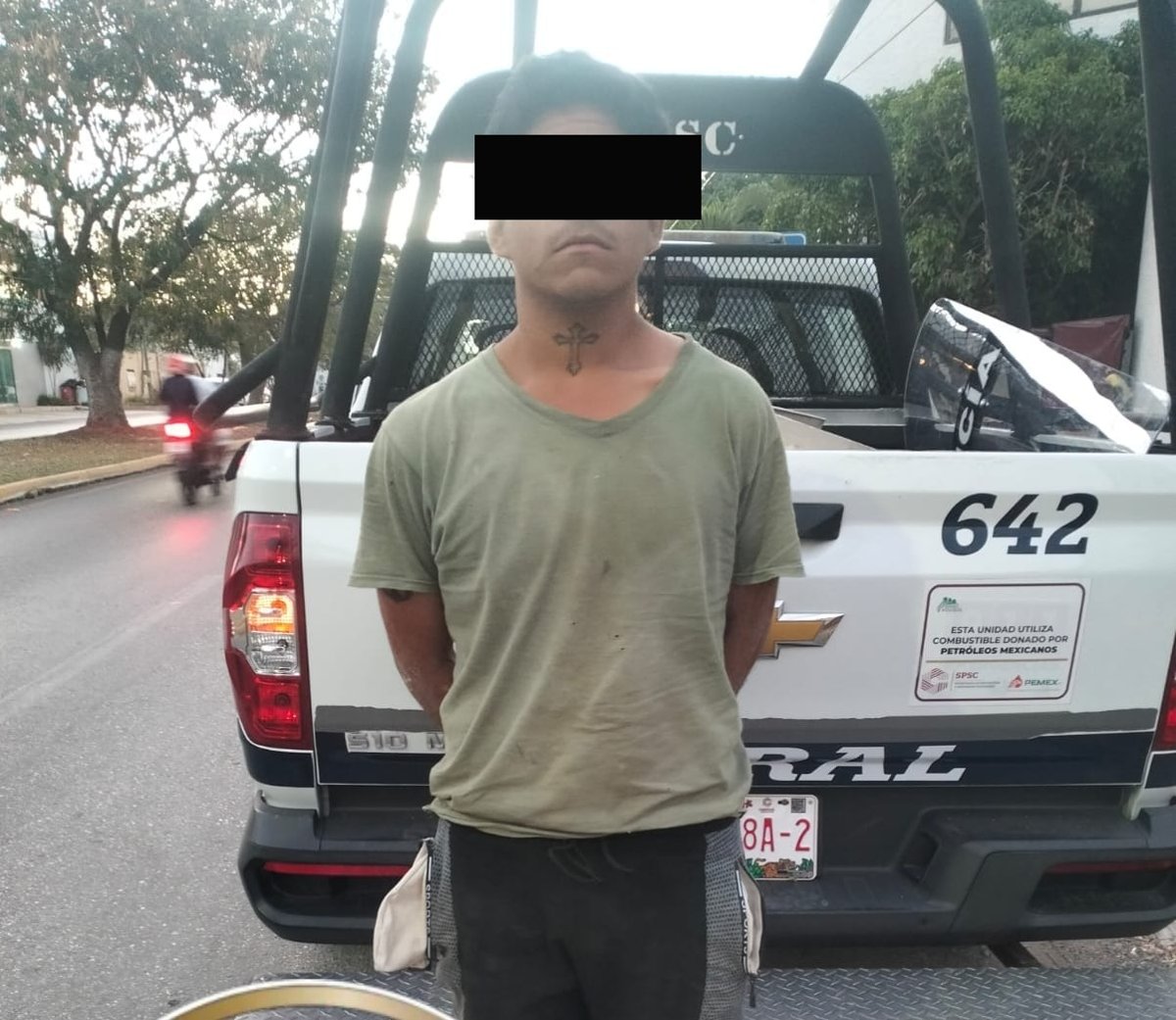 SPSC ASEGURA A SUJETO EN LA CAPITAL DEL ESTADO