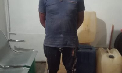 POLICÍA MUNICIPAL DE CANDELARIA ASEGURA A SUJETO