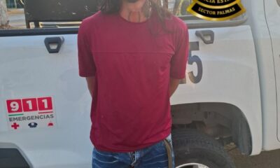 SPSC ASEGURA A SUJETO EN POSESIÓN DE PRESUNTA DROGA EN LA CAPITAL DEL ESTADO