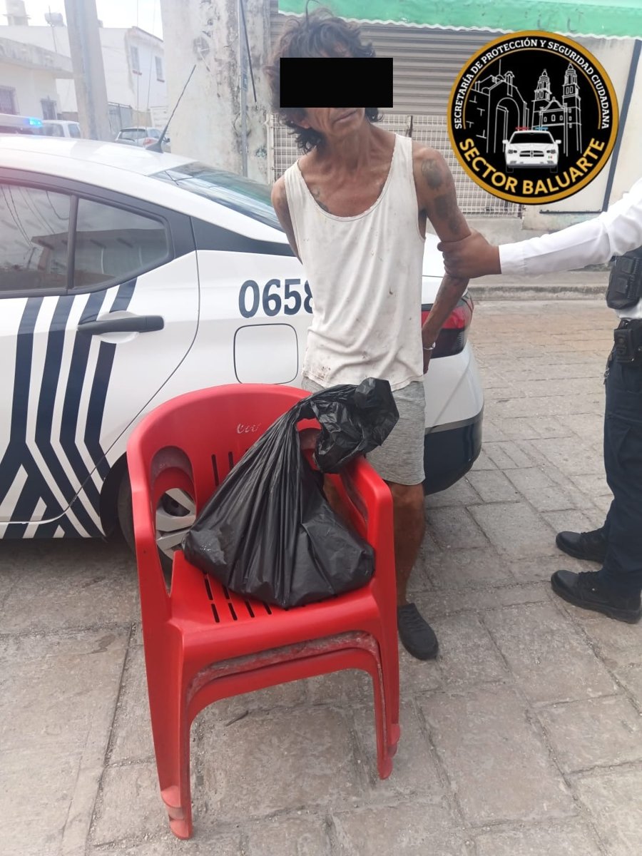 SPSC ASEGURA A SUJETO EN LA CAPITAL DEL ESTADO