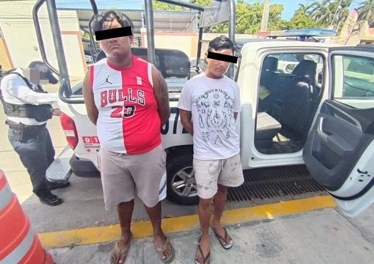 SPSC ASEGURA A DOS SUJETOS EN LA CAPITAL DEL ESTADO