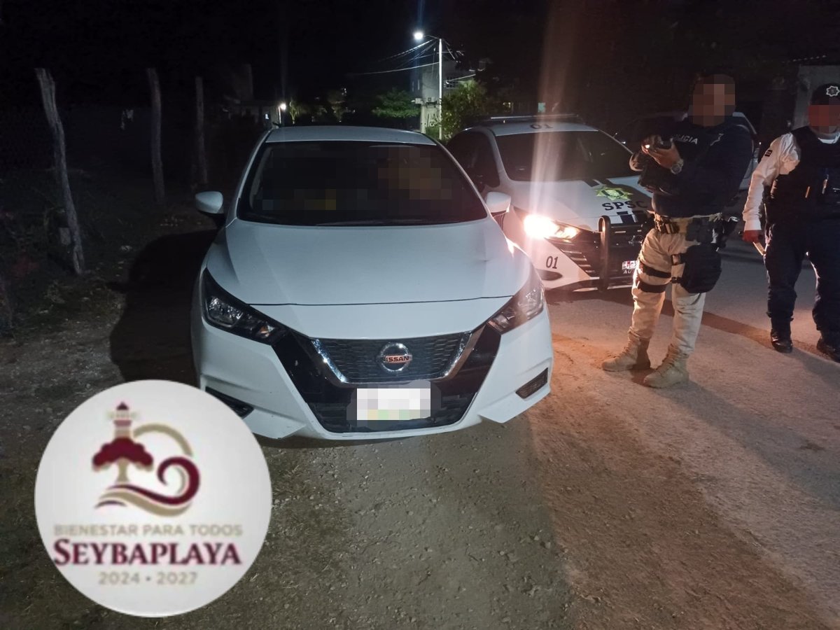 SPSC ASEGURA A SUJETO EN SEYBAPLAYA