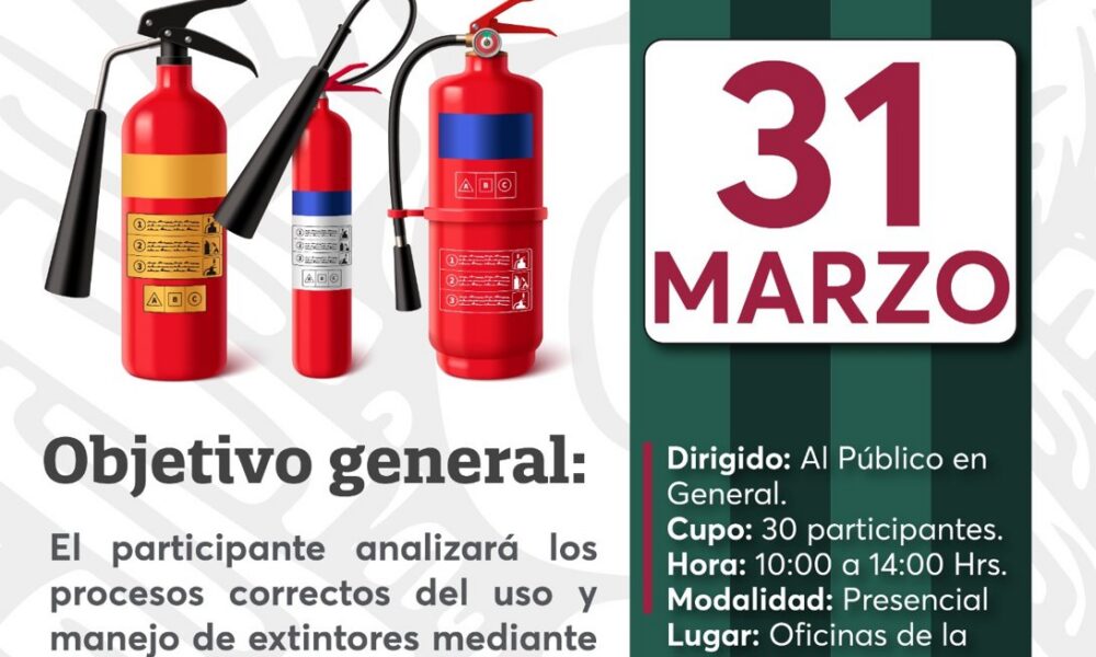SEPROCI INVITA A PARTICIPAR EN EL CURSO "USO Y MANEJO DE EXTINTORES"